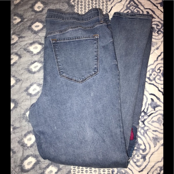 Old Navy Denim - Old Navy Hand Crossstich Custom Jeans